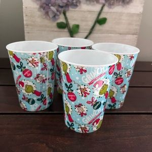 Set Of 4 Dr Suess How The Grinch Stole Christmas Grinchmas Cups Cindy Lou